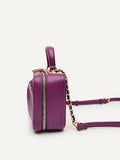 PEDRO Lyra Ruched Shoulder Bag - Purple