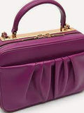 PEDRO Lyra Ruched Shoulder Bag - Purple