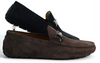 PEDRO Suede Moccasins - Dark Brown