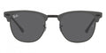 Ray-Ban™ Clubmaster Metal RB3716 9256B1 51 - Gray on Black