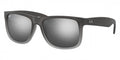 Ray-Ban™ Justin 805289526612 - Rubber Gray On Clear Gray