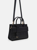 PEDRO Studio Bella Leather Handbag in Pixel - Black