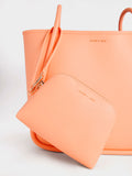 CHARLES & KEITH_Circle Handle Tote Bag_Orange