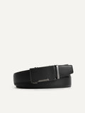 PEDRO Leather Automatic Buckle Belt - Black