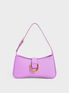 CHARLES & KEITH Gabine Curved Shoulder Bag Violet