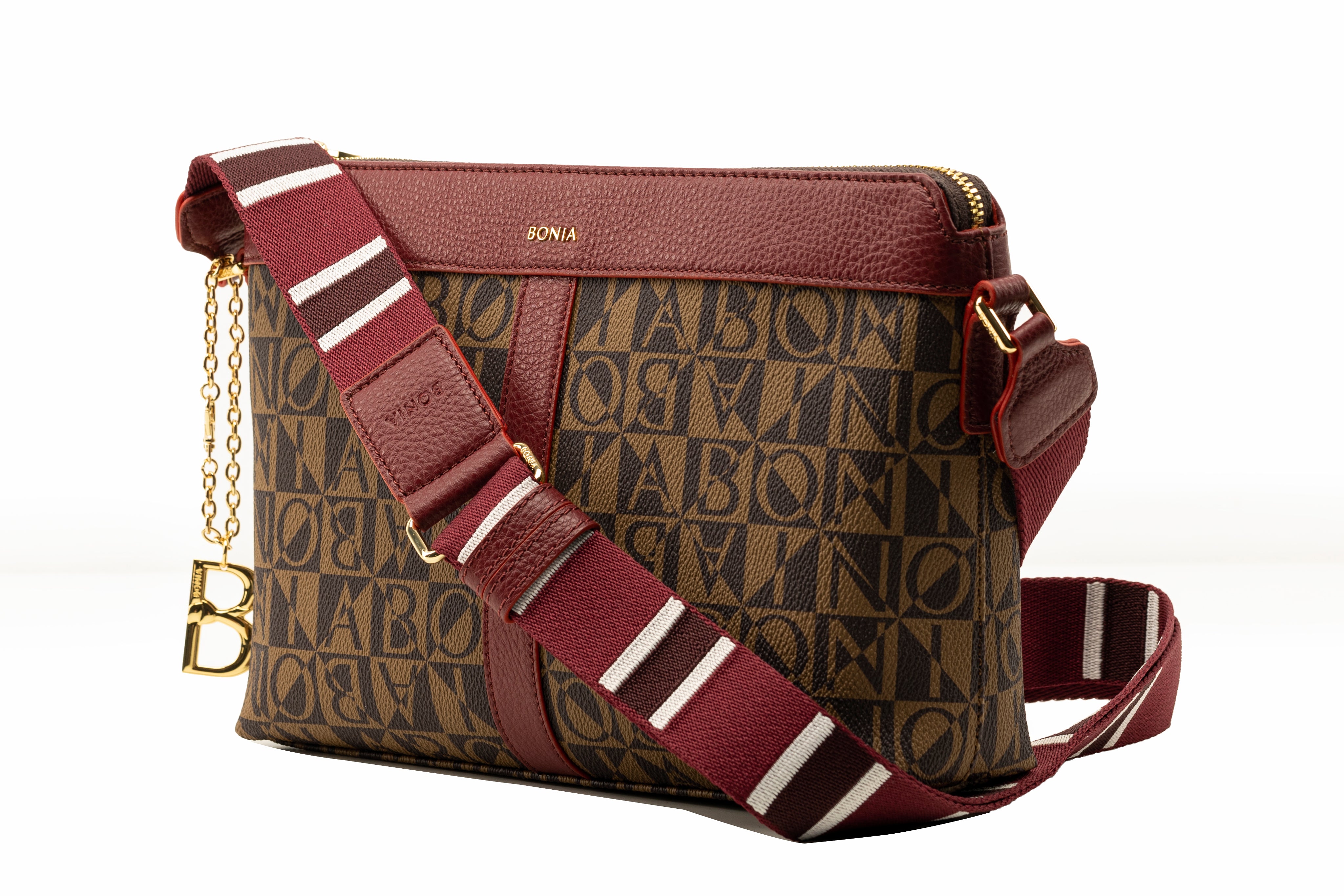 Tas Bonia Monogram Pochette Metis Handbag Shoulder Bag 9828 Semi Premium  (Kode: BON475) 