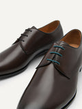 PEDRO Men Harisson Leather Derby Shoes - Dark Brown