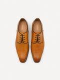 PEDRO Men Brando Leather Derby Shoes - Camel