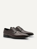 PEDRO Men Altitude Lightweight Leather Derby Shoes - Dark Brown