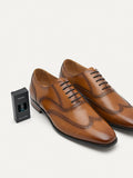 PEDRO Men Baker Leather Oxford Shoes - Camel