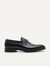 PEDRO Men Altitude Lightweight Metal Bit Leather Loafers - Black