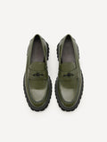 PEDRO Men Icon Leather Loafers - Military Green