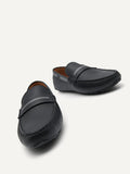 PEDRO Leather Mod Mocassins - Black