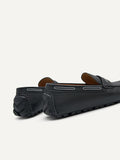 PEDRO Leather Mod Mocassins - Black