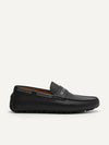 PEDRO Leather Mod Mocassins - Black