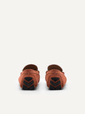 PEDRO Men Suede Moccasins - Cognac