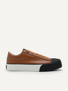 PEDRO Men Low-cut Fabric Sneaker - Cognac