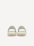 PEDRO Men Pleated Slides - Light Grey