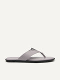 PEDRO Men Synthetic Leather Thong Sandals - Grey