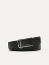 PEDRO Men Embossed Leather Automatic Belt - Black