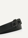 PEDRO Black Icon Reversible Leather Tang Belt - Black