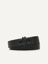 PEDRO Black Icon Reversible Leather Tang Belt - Black