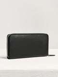 PEDRO Textured leather long wallet - Black