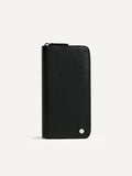 PEDRO Textured leather long wallet - Black