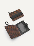 PEDRO Men Icon Leather Card Holder with Lanyard - Black