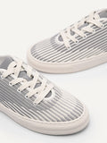 PEDRO Women Pleated Court Sneakers - Light Grey