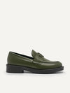 PEDRO Women Icon Leather Loafers - Military Green