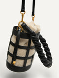 PEDRO Women Plait Bucket Bag - Black