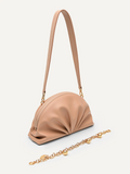 PEDRO Lyra Ruched Clutch - Nude
