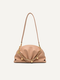 PEDRO Lyra Ruched Clutch - Nude