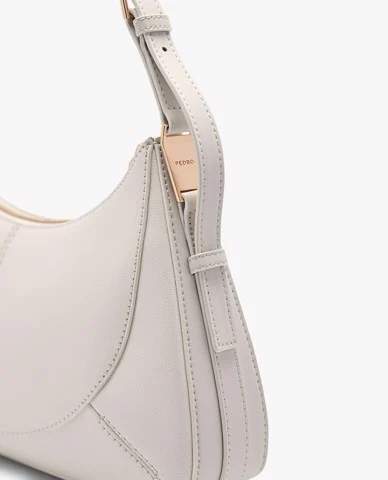 Chalk Bianca Leather Shoulder Bag - PEDRO International