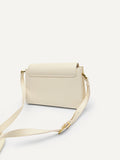 PEDRO Women Orb Leather Envelope Bag - Chalk