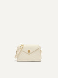 PEDRO Women Orb Leather Envelope Bag - Chalk