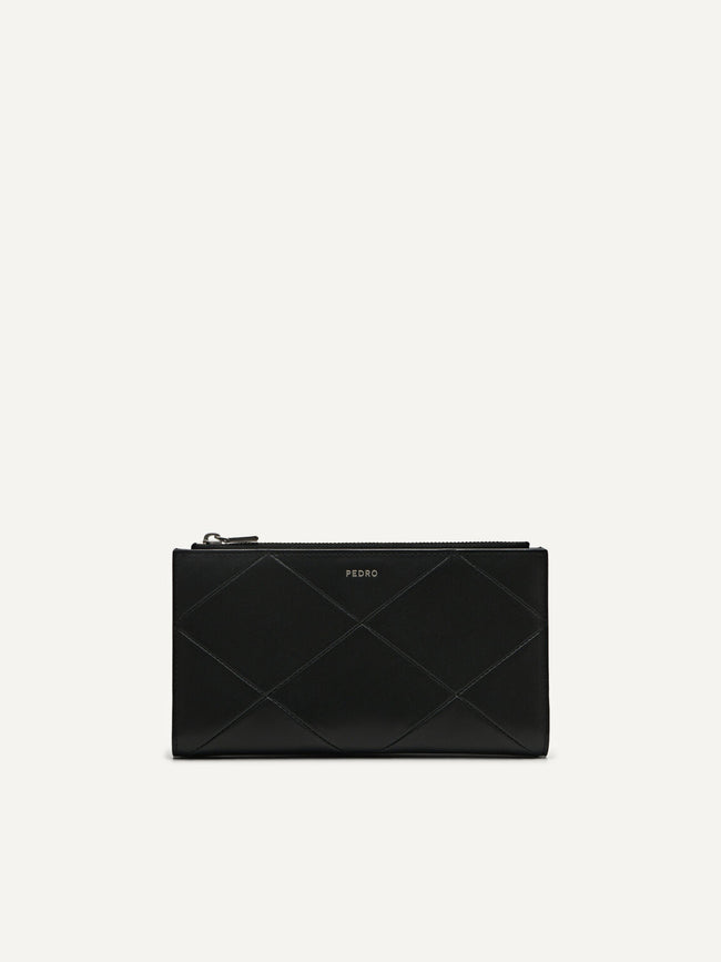 PEDRO Women Studio Leather Wallet - Black