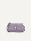 PEDRO Women Synthetic Suede Travel Organiser with Long strap - Lilac