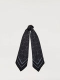 Bonia Vera Black Matte Satin Scarf SCR21-1001-08