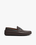 PEDRO Leather Mod Mocassins - Dark Brown