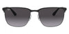 Ray Ban 8053672828870 Polished Black On Silver